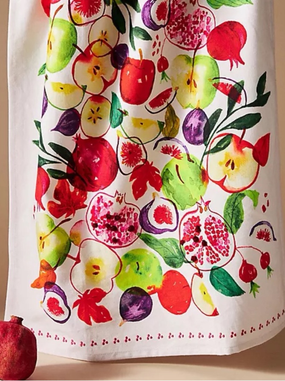 Anthropologie Fruit Kaleidoscope Dish Towel